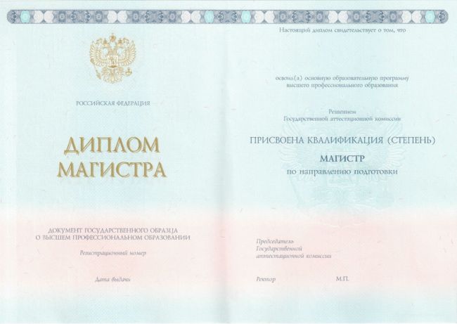 Диплом магистра 2013