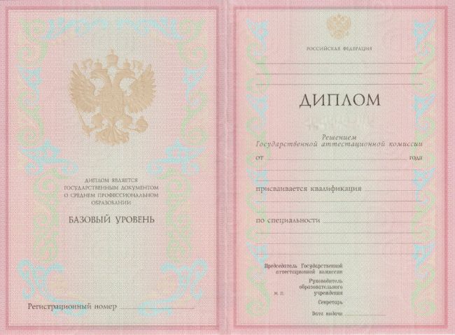 Диплом колледжа 2002-2007